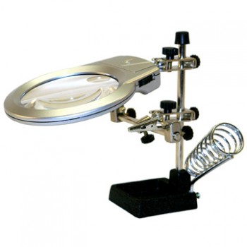  Ledli Büyüteç Havya Tutucu