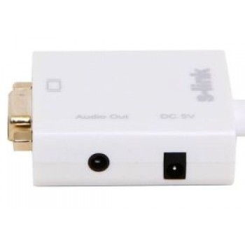 Mini-HDMI To VGA+Ses çevirici